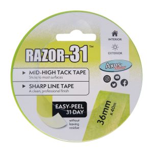 Axus Décor Razor -31 Mid High tack Masking Tape 1.5" / 36mm