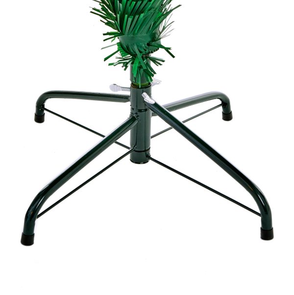 1.8M Snow Tipped Led Fibre Optic Star Tree with Berries and Pinecones - Image 4