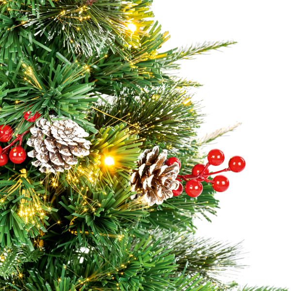 1.5M New Jersey Fibre Optic Tree With Warm White LED Lights - Image 3