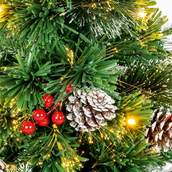 1.5M New Jersey Fibre Optic Tree With Warm White LED Lights - Image 4