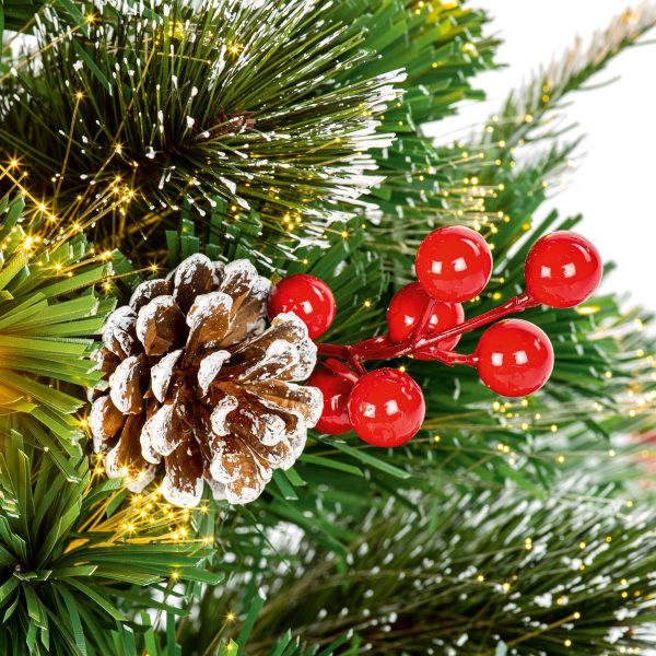 1.5M New Jersey Fibre Optic Tree With Warm White LED Lights - Image 7