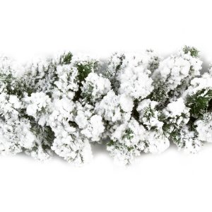 2.7M Snow Garland w Glitter