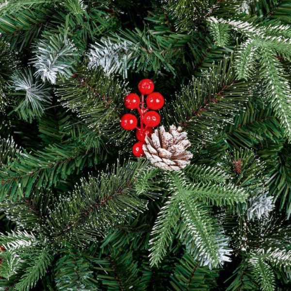 8FT New Jersey Christmas Tree Arch PVC Tips with Pinecones and Berries - Image 2