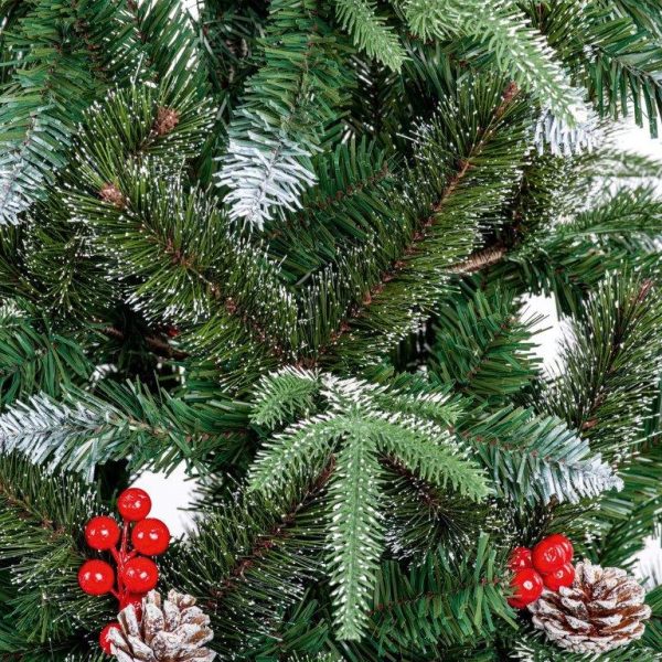 8FT New Jersey Christmas Tree Arch PVC Tips with Pinecones and Berries - Image 4