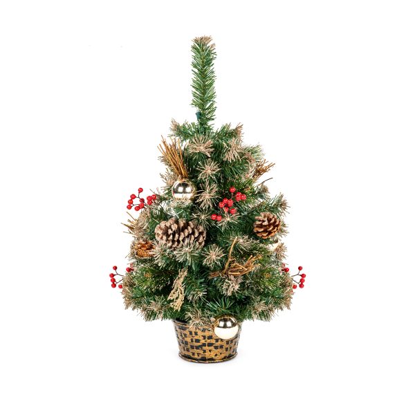 60cm Gold Dressed Tree