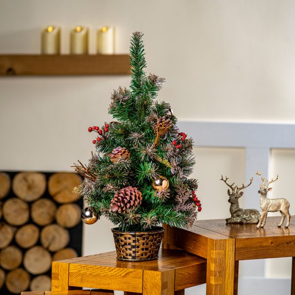 60cm Gold Dressed Tree - Image 2