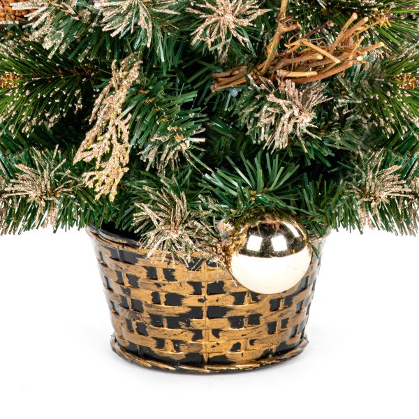 60cm Gold Dressed Tree - Image 5