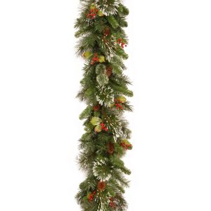 Wintry Pine 12" x 9ft Garland Cones/Berries